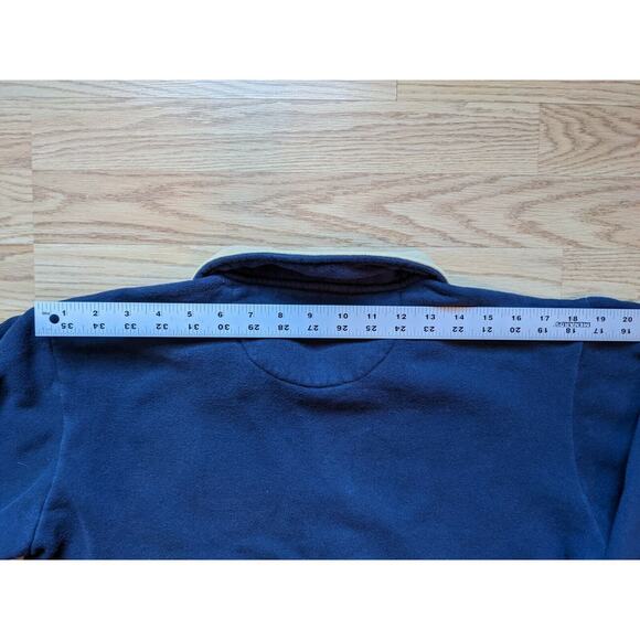 Mens UNIVERSITY OF NOTRE DAME Quarter Zip Blue Sweatshirt Size M FIGHTING IRISH - Picture 4 of 7